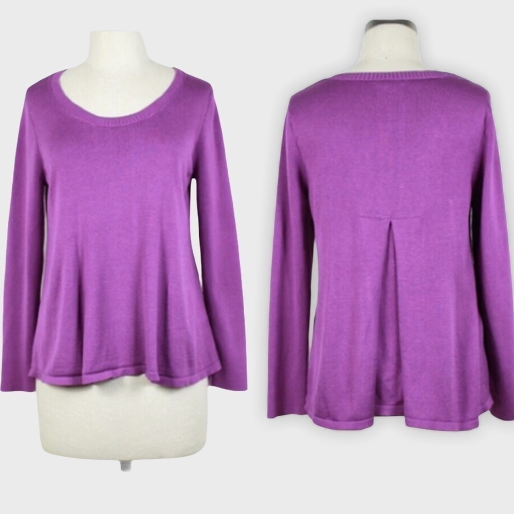 EILEEN Fisher pleat back sweater